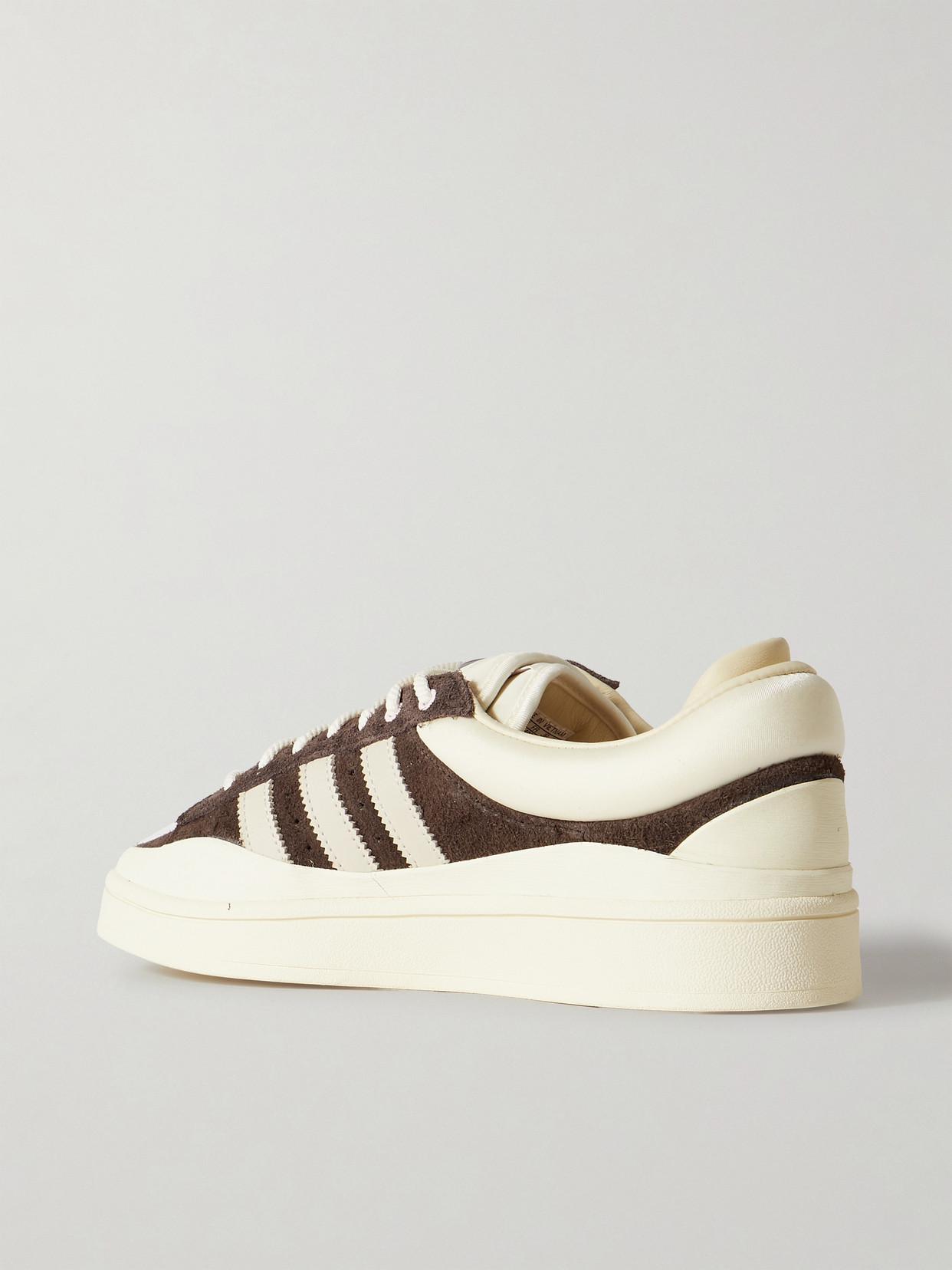 ADIDAS ORIGINALS Bad Bunny Campus Leather-Trimmed Suede Sneakers | endource