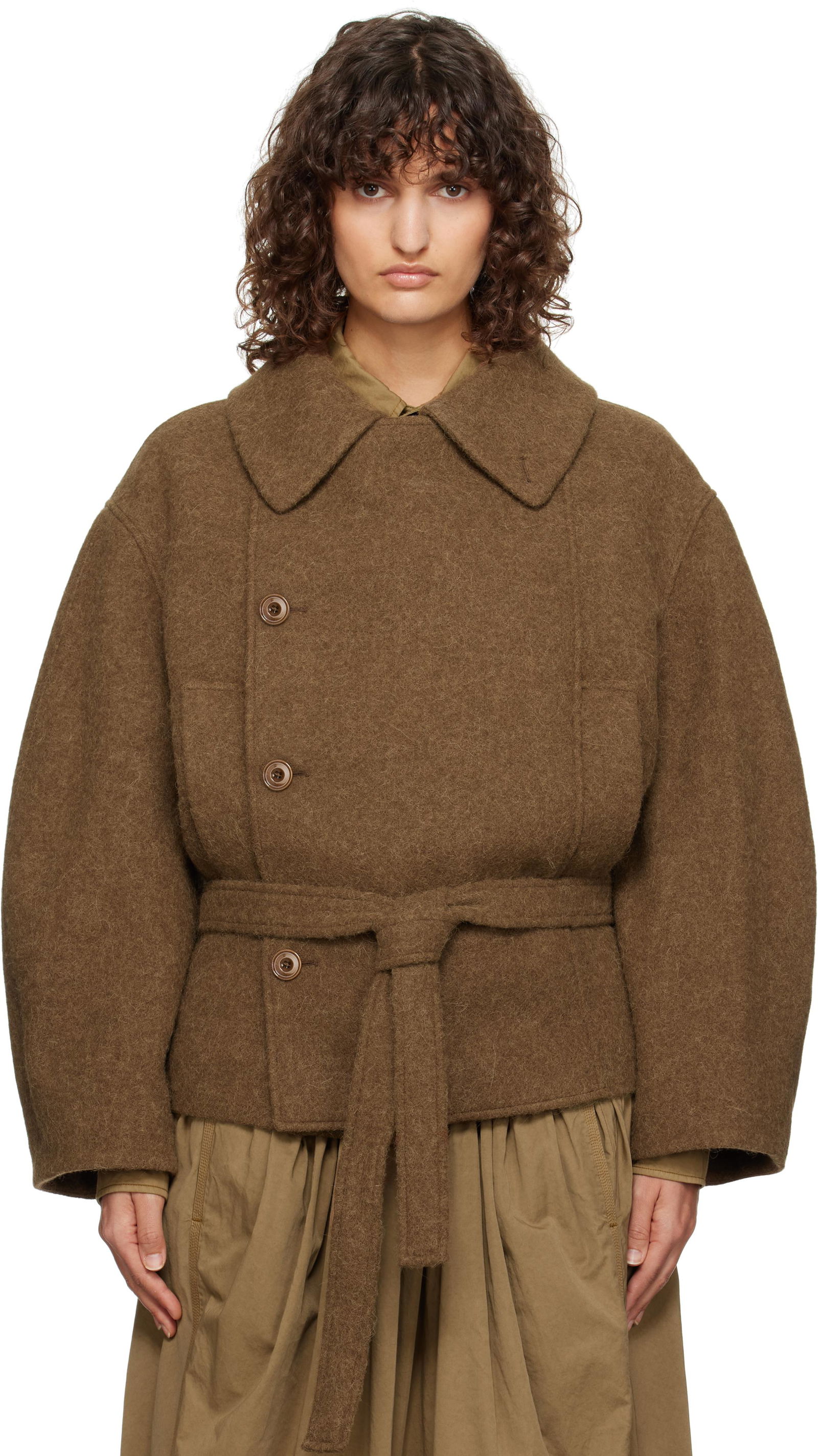 LEMAIRE Short Asymmetrical Bathrobe Jacket | endource