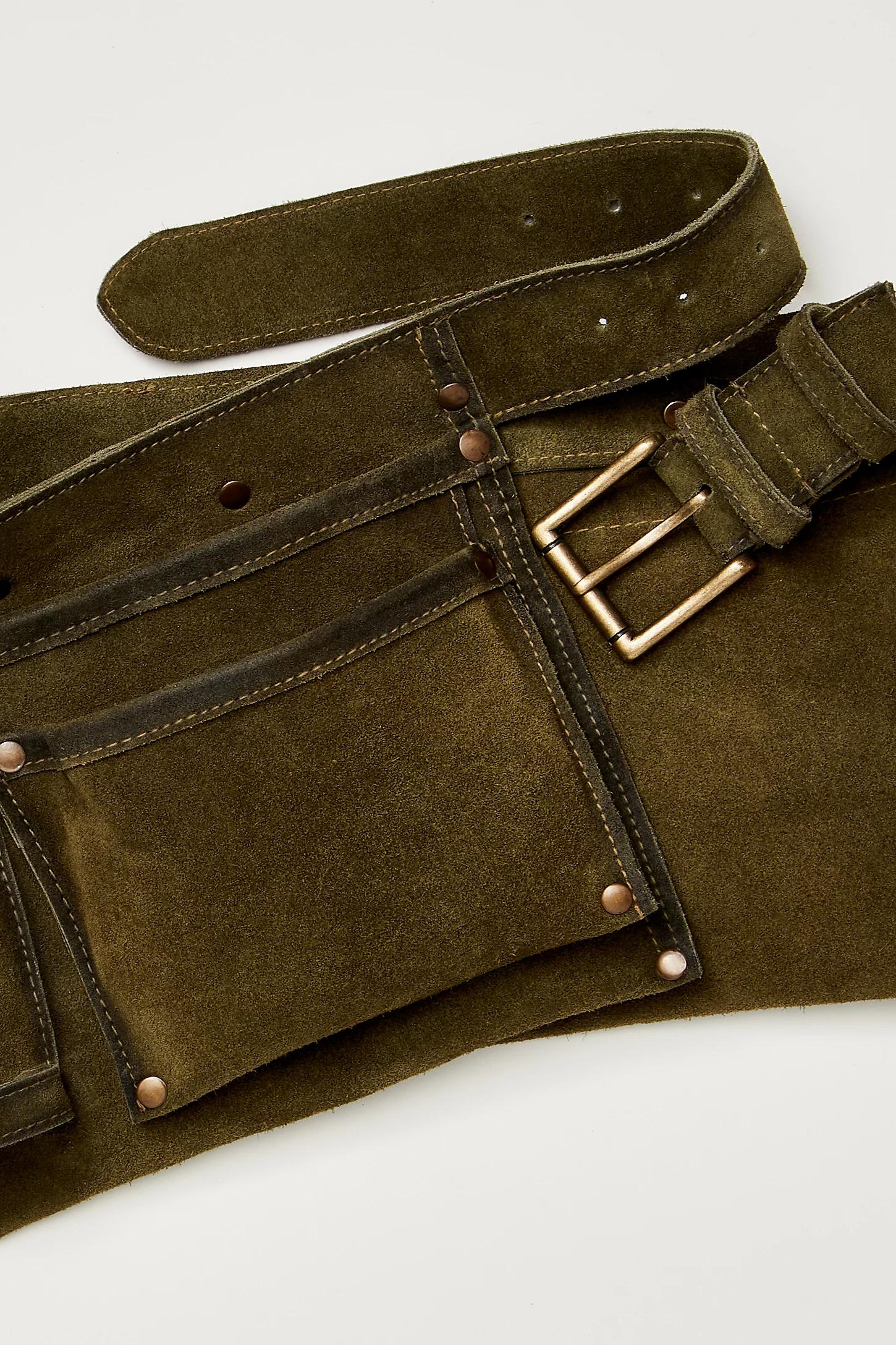 NWT Free People Crew Cargo Pocket Belt in Bitter Bark - Size M/L Free People Crew Cargo Pocket Belt in Green | Lyst main image 2