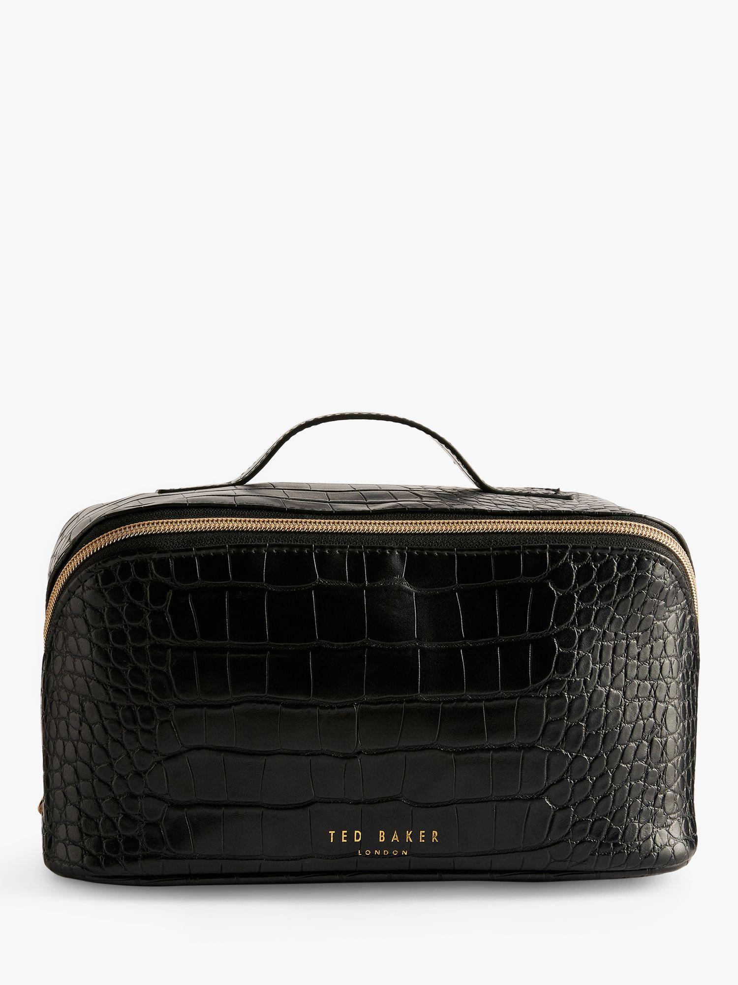 Mens Boots Ted Baker Leather Wash Bag TED BAKER Haanas Croc Effect