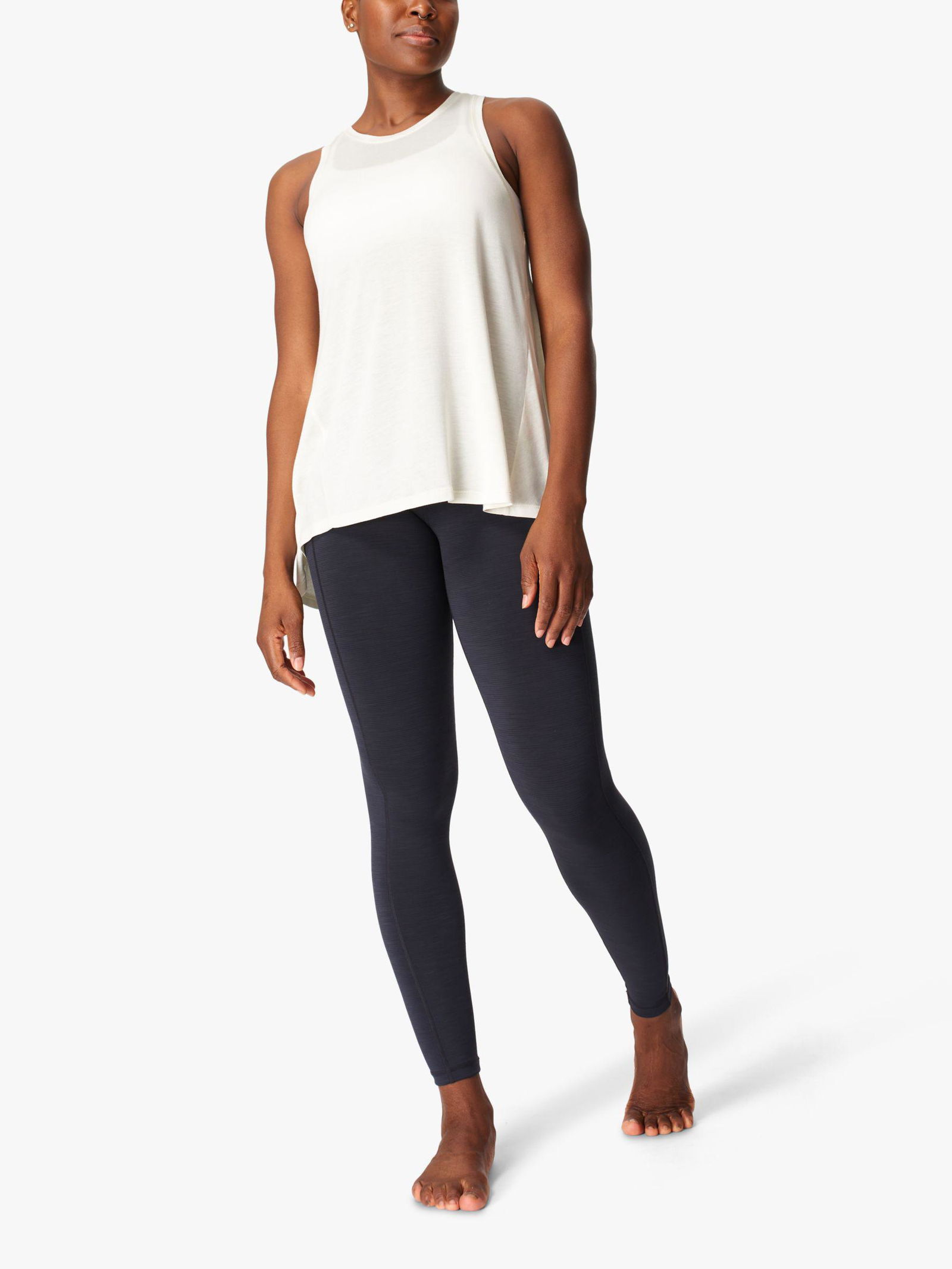 SWEATY BETTY Easy Peazy Vest in Lily White Endource