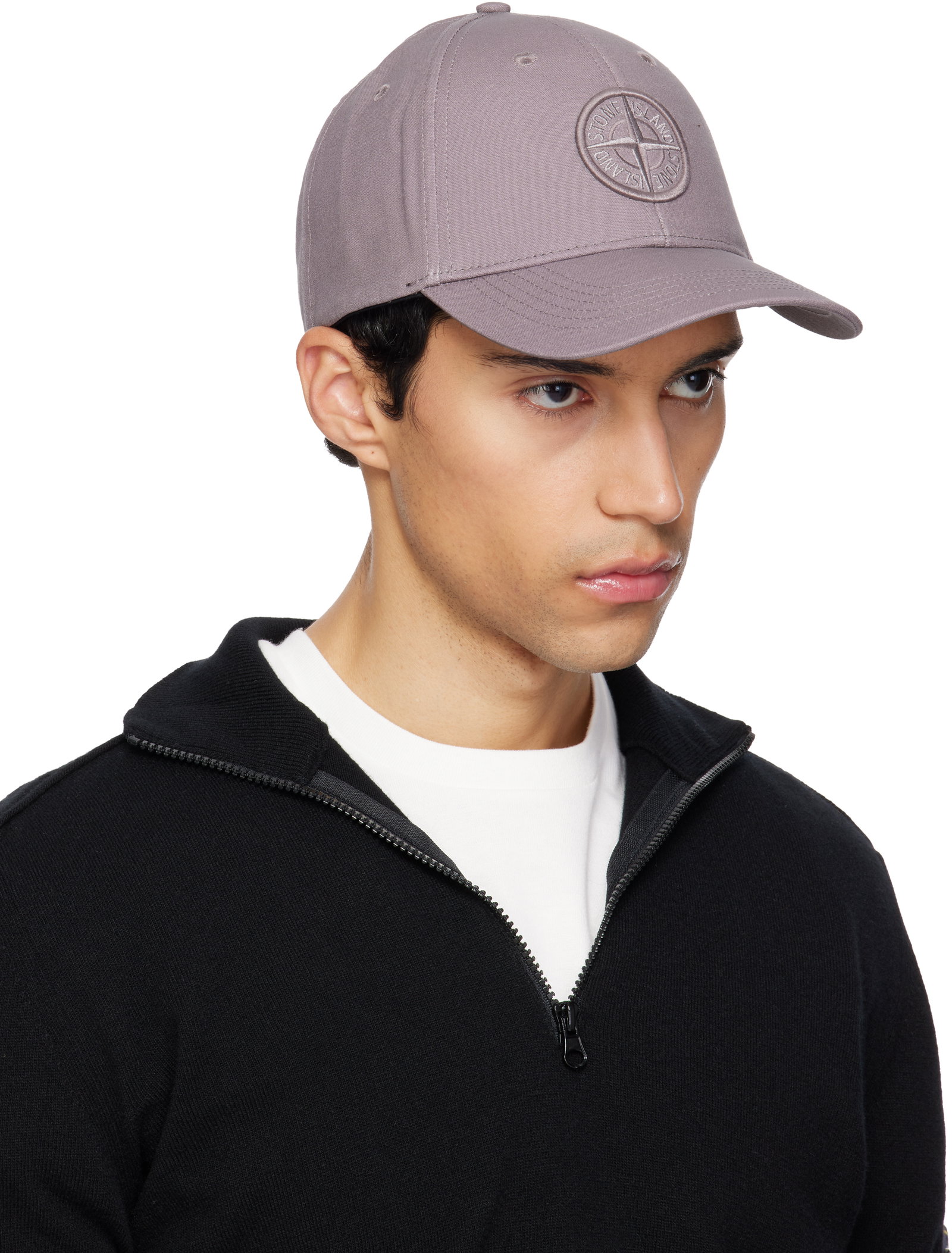 Stone Island Taupe 9100013 Cotton Reps Cap | endource