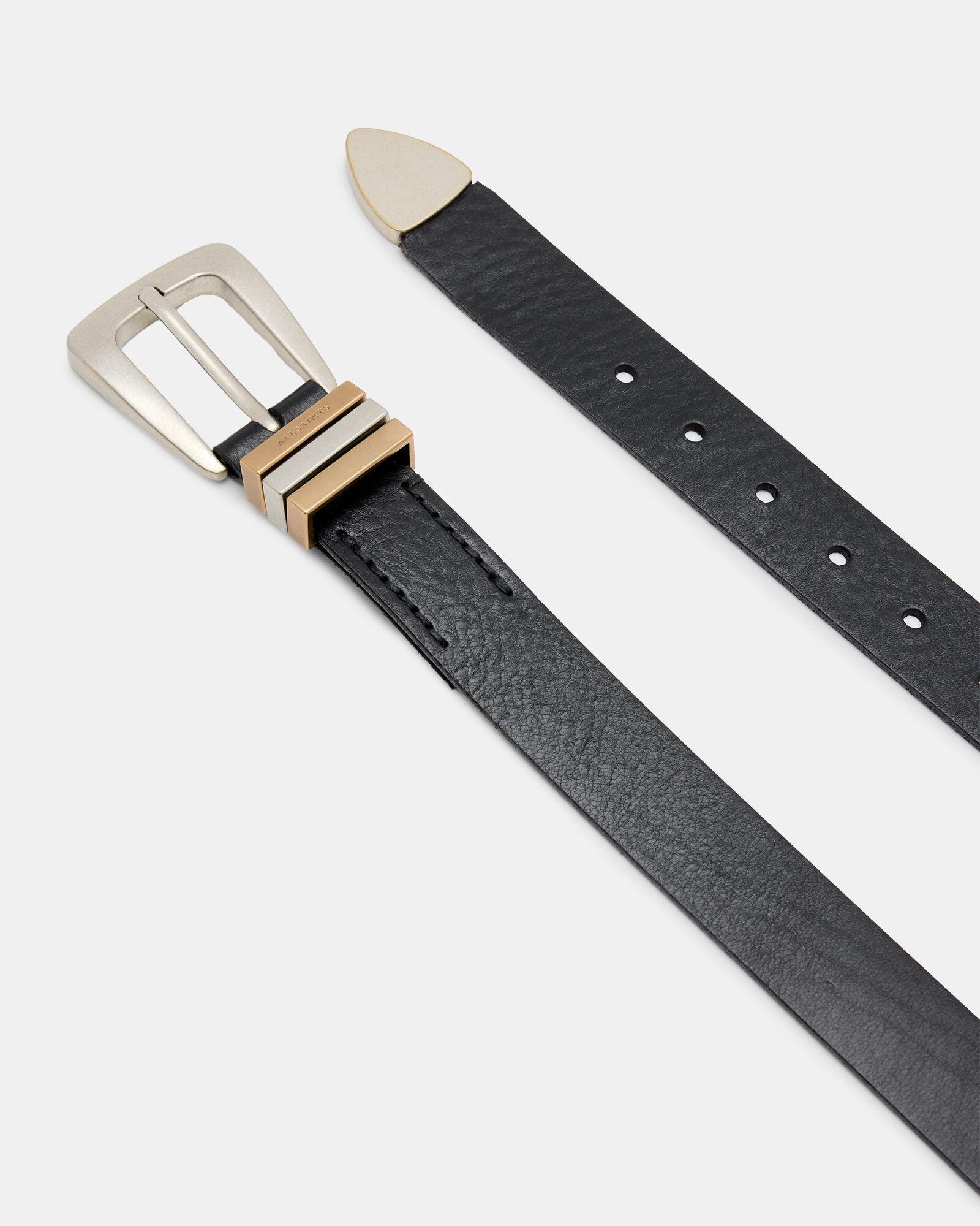 ALLSAINTS Lucie Triple Keeper Leather Belt | endource display picture 1