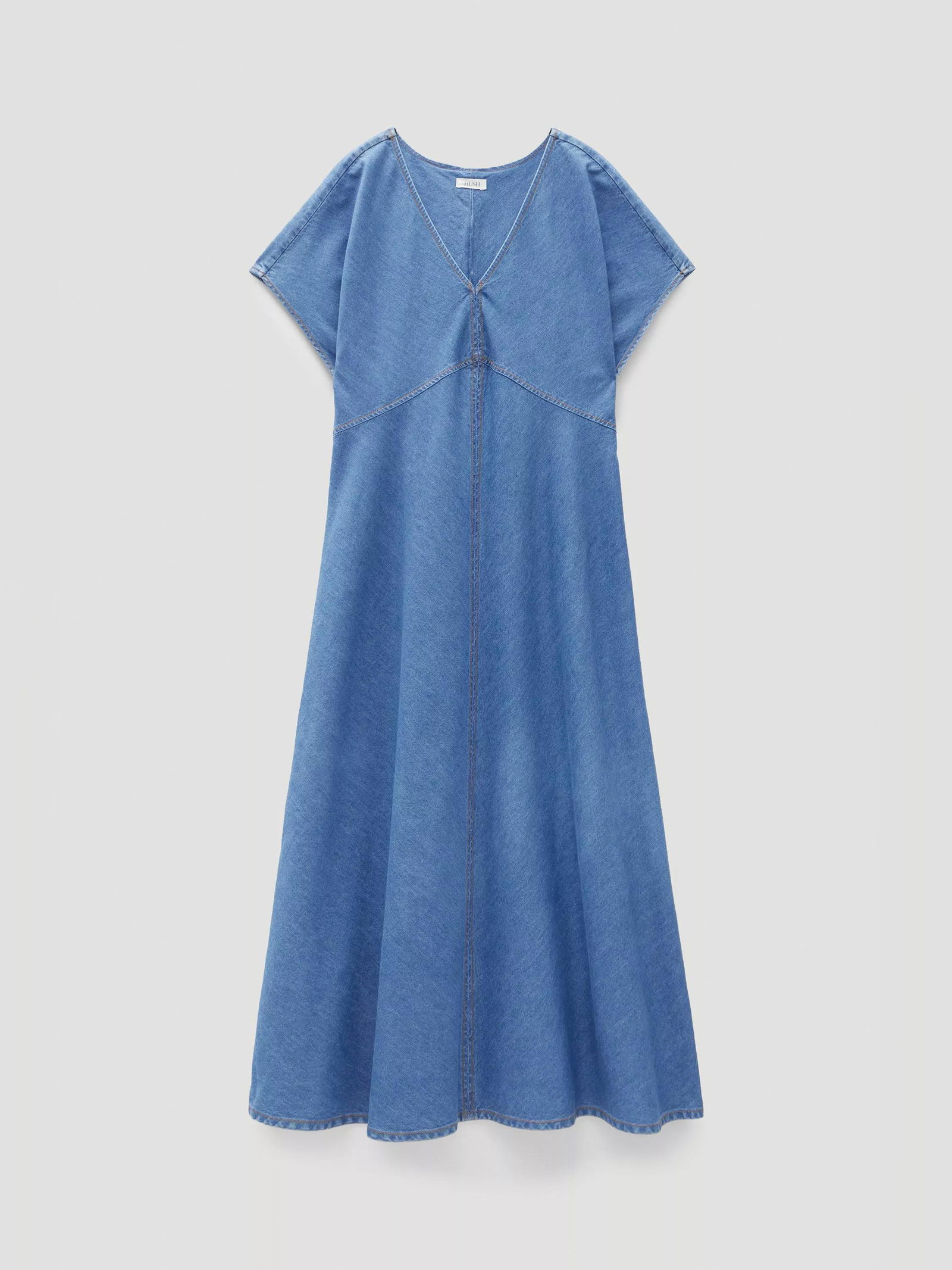hush blue dress Buy Hush Blue Air Flow Gathered Straps Midi Dress from Next USA