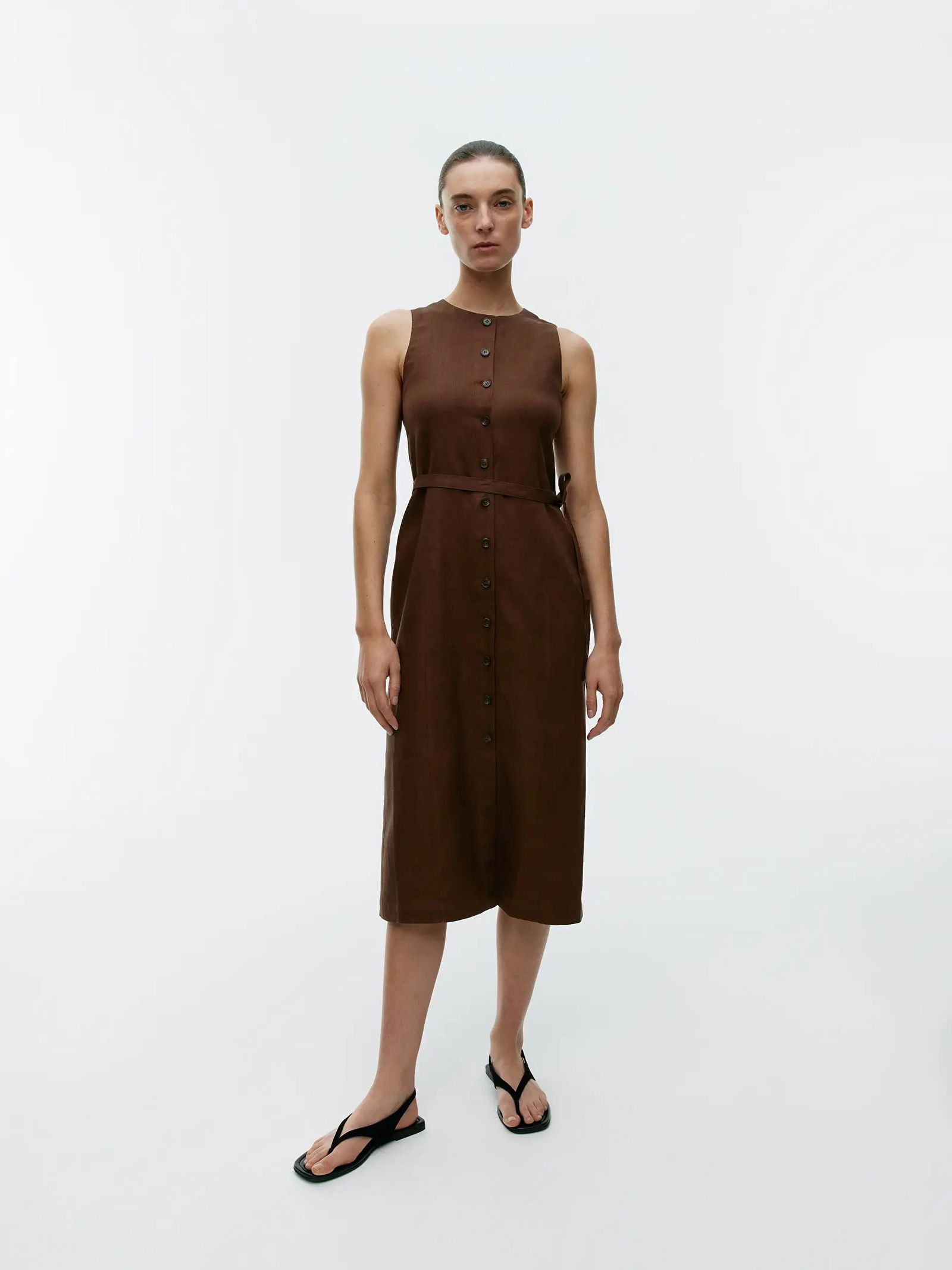 arket linen vest dress ARKET Linen Vest Dress