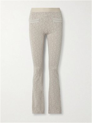 TOTEME Jacquard-knit leggings