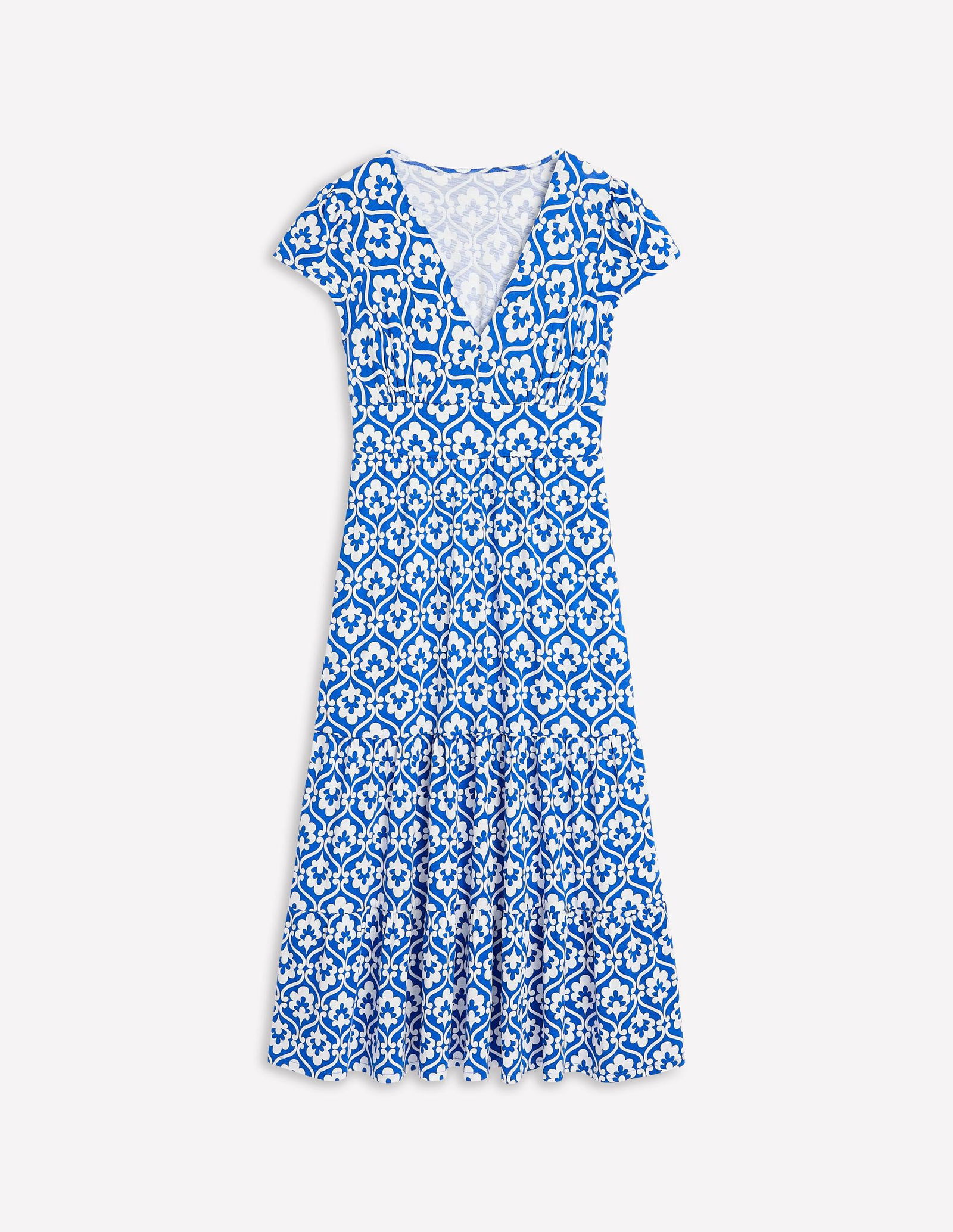 BODEN Eloise Tiered Jersey Dress | endource