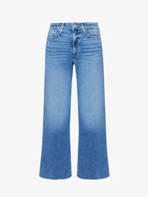 PHASE EIGHT Petra Raw Hem Cropped Jeans in Blue