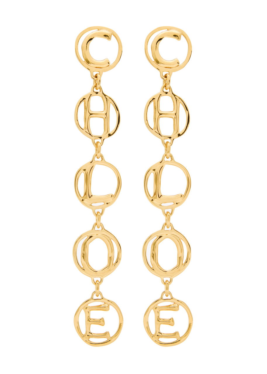 CHLOÉ The Chloé Script Drop Earrings | endource