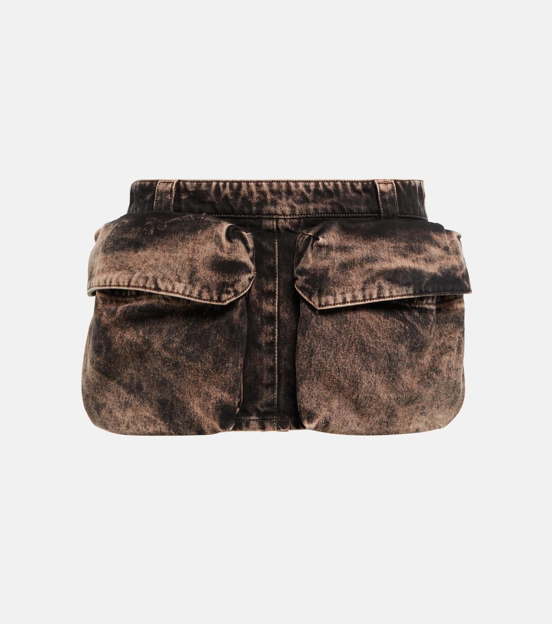 MIU MIU Denim Miniskirt | endource
