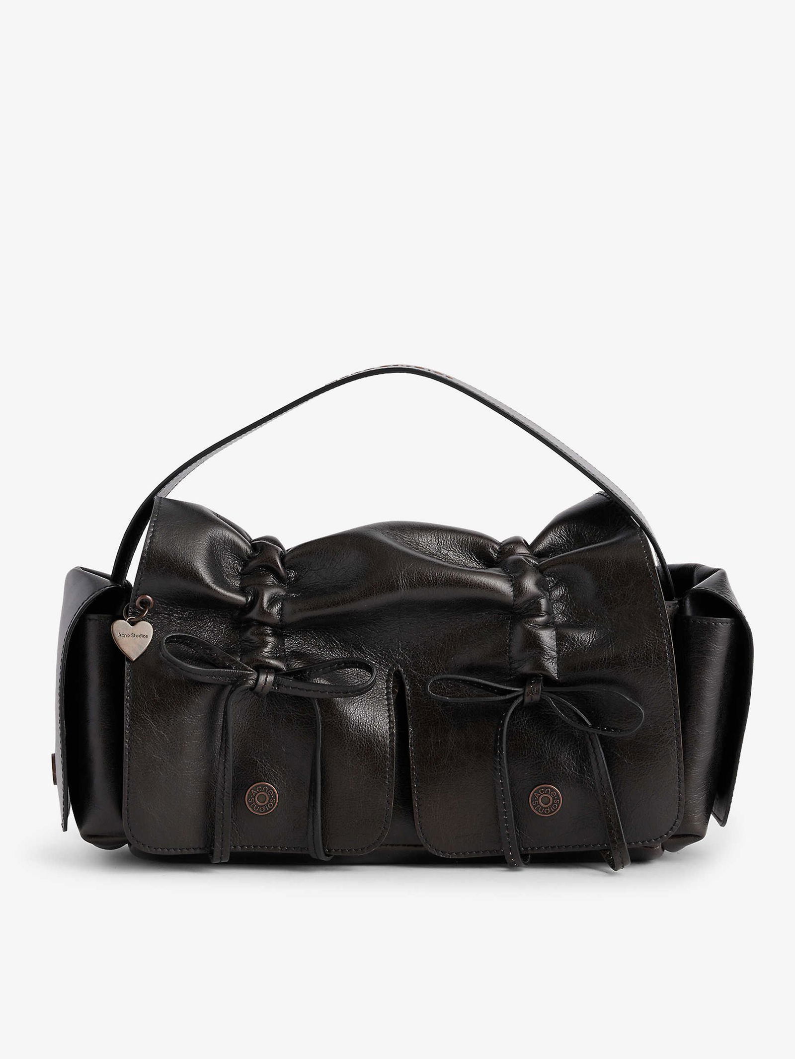 Fame Multi Pocket Leather Shoulder Bag