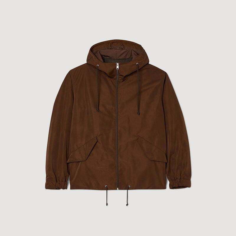 SANDRO brown hooded jacket