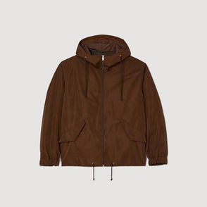 SANDRO brown hooded jacket
