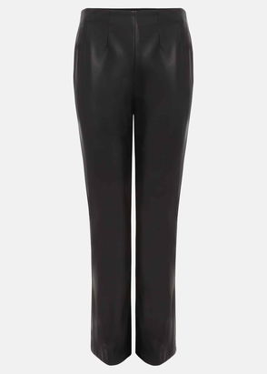 Phase Eight Mya Black Pu Crop Trousers Phase Eight Mya Black Pu Crop Trousers