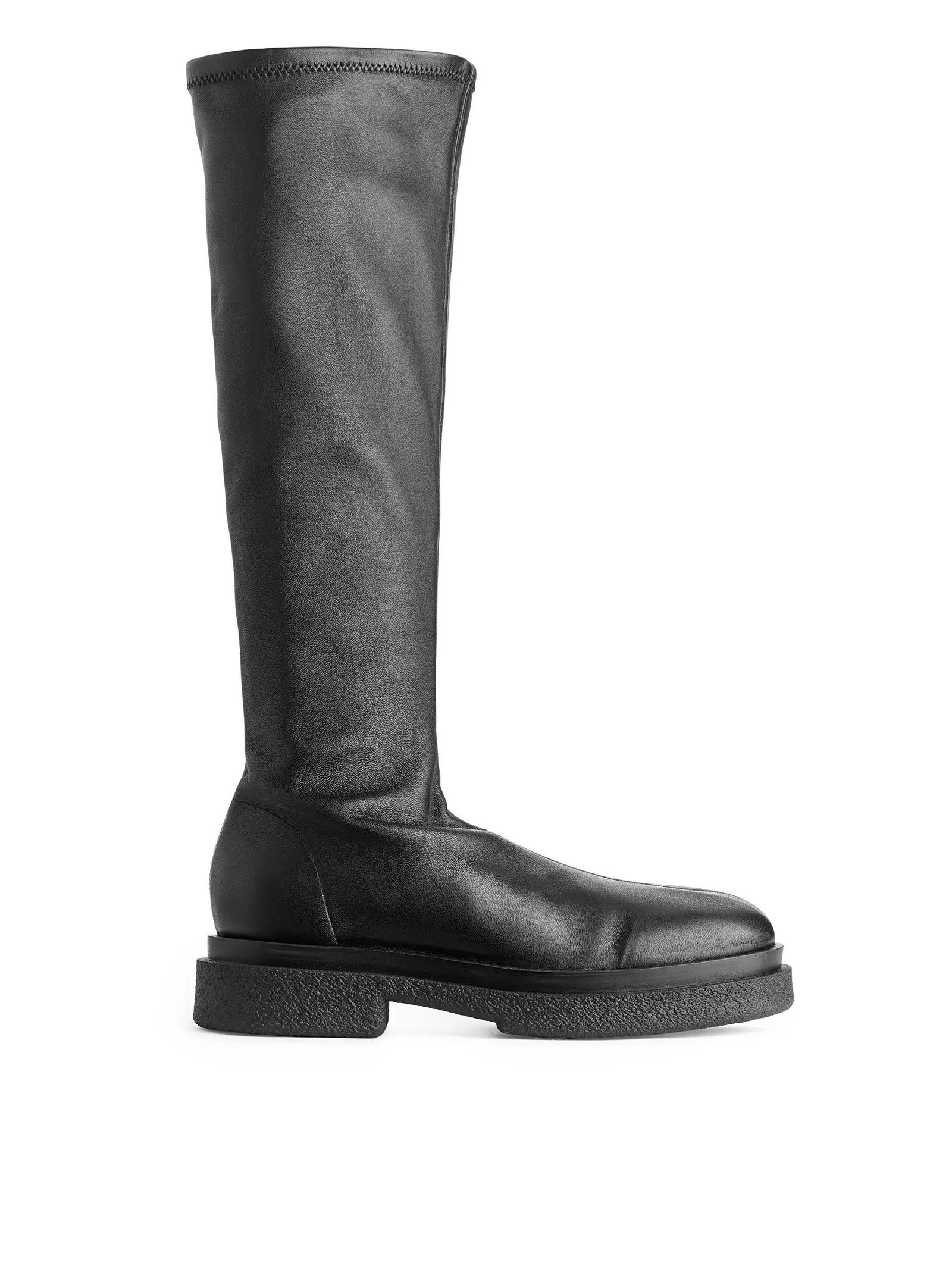 arket chunky leather boots