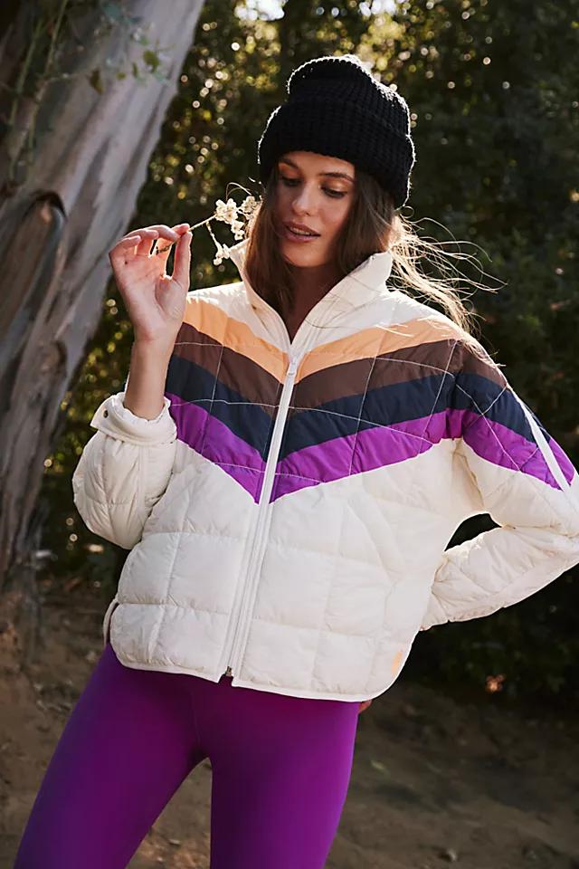 FREE PEOPLE FP Movement x Hatch Printed Puffer Jacket endource