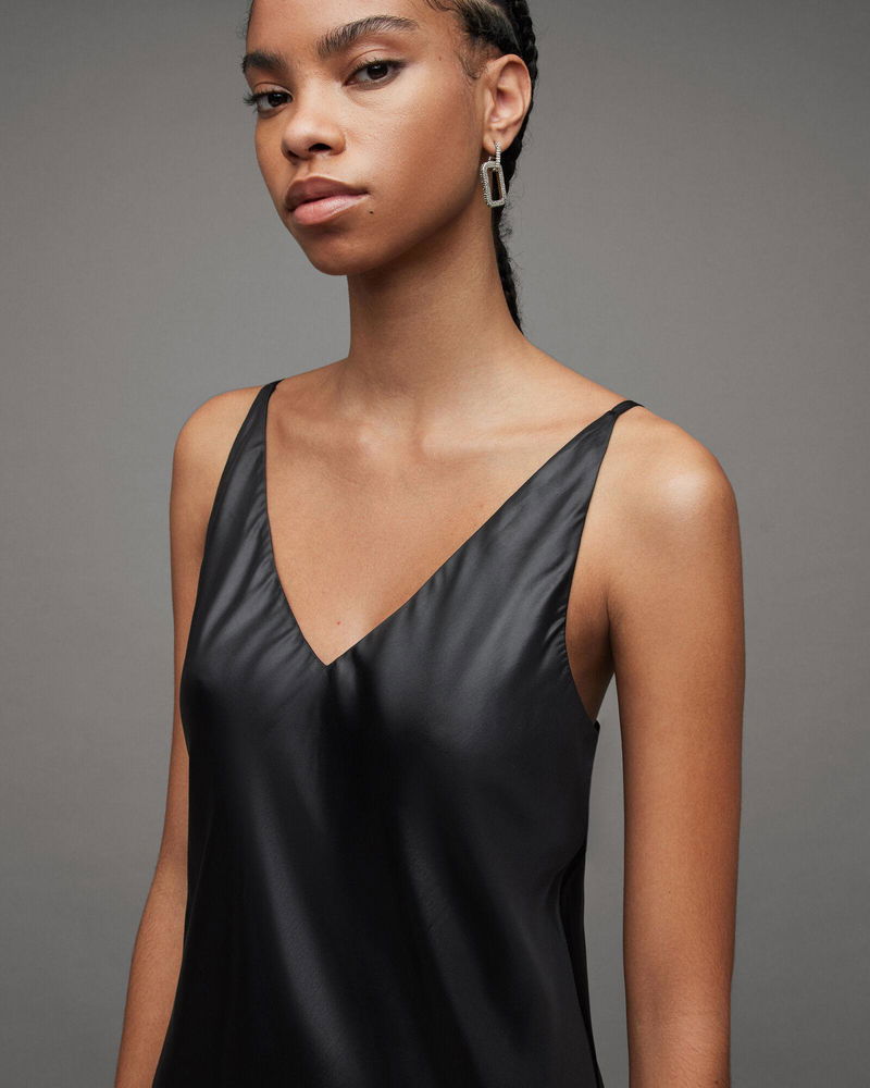 midi dress bodycon for women Anika Long Sleeve Bodycon Midi Dress • American Threads Young Women's Fashion Black / M