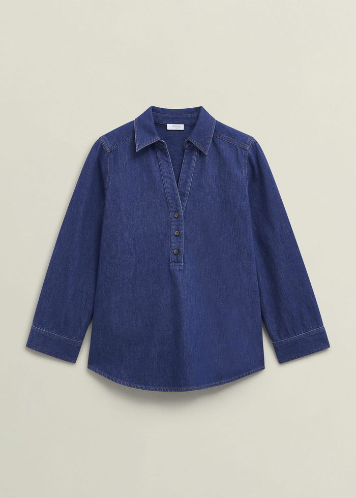 Elena Denim Blouse