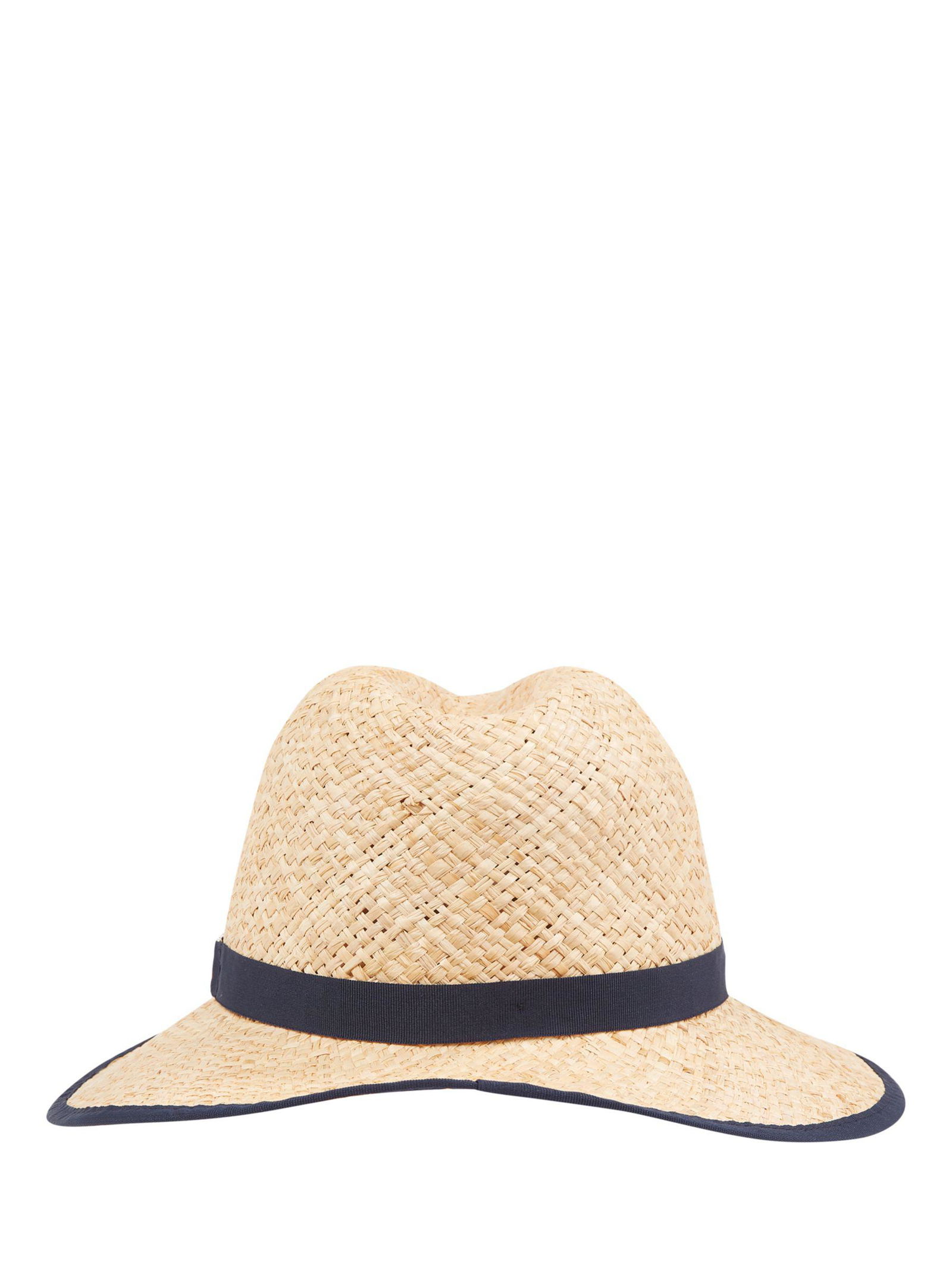 Vintage Women\'s Tommy Hilfiger Straw Fedora Hat Summer Beach Vacation Resort TH Band Straw Fedora | Tommy Hilfiger main image 2