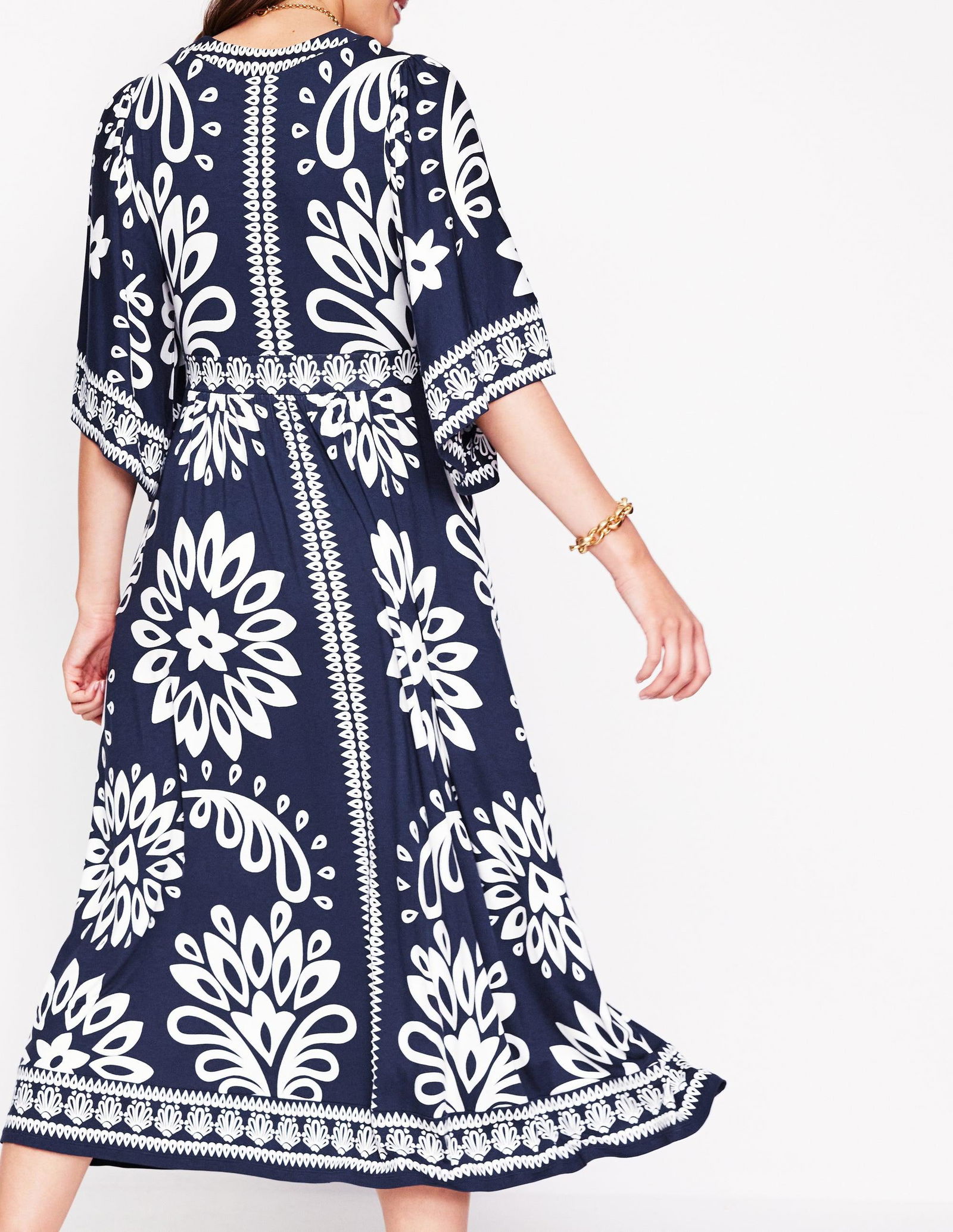 maya kimono jersey maxi dress BODEN Maya Kimono Maxi Dress