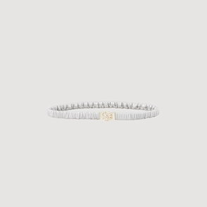 Silver satin belt with gold buckle detail