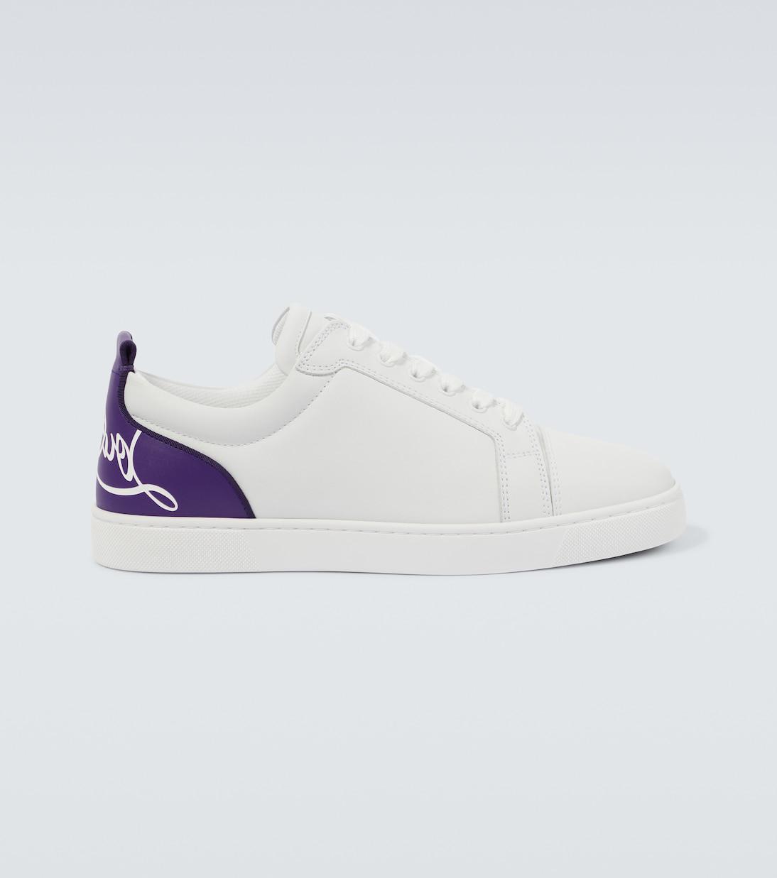 CHRISTIAN LOUBOUTIN Fun Louis Junior Leather Sneakers | endource display picture 3
