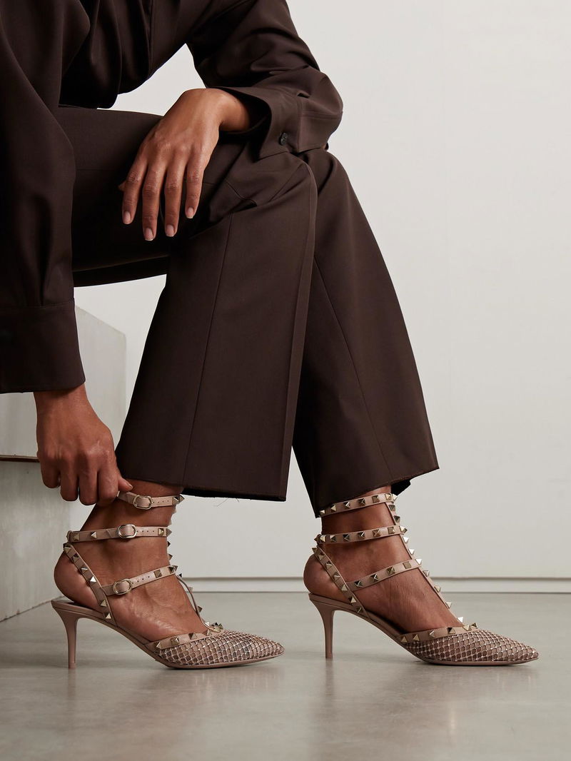 Leather Pumps New Valentino Rockstud Shoes Valentino Stud Shoes