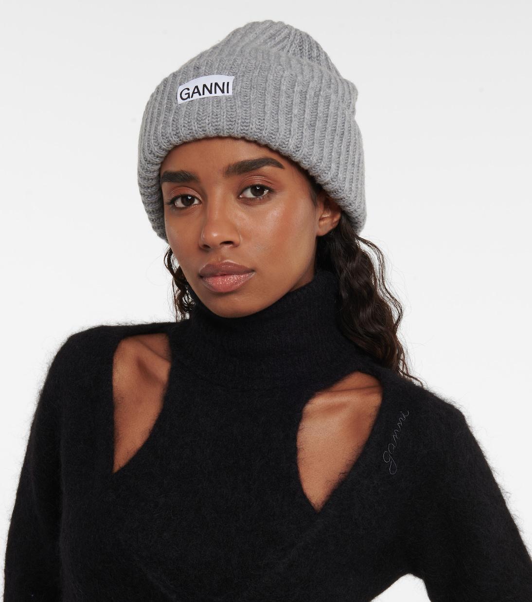 ganni-ribbed-knit-wool-blend-  display picture 1