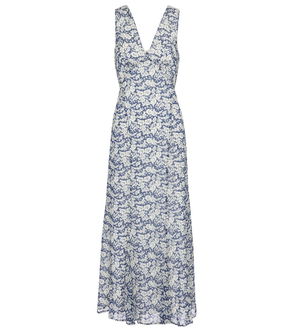 RALPH LAUREN RRL Lace-Trim Floral Cotton Voile Dress | endource