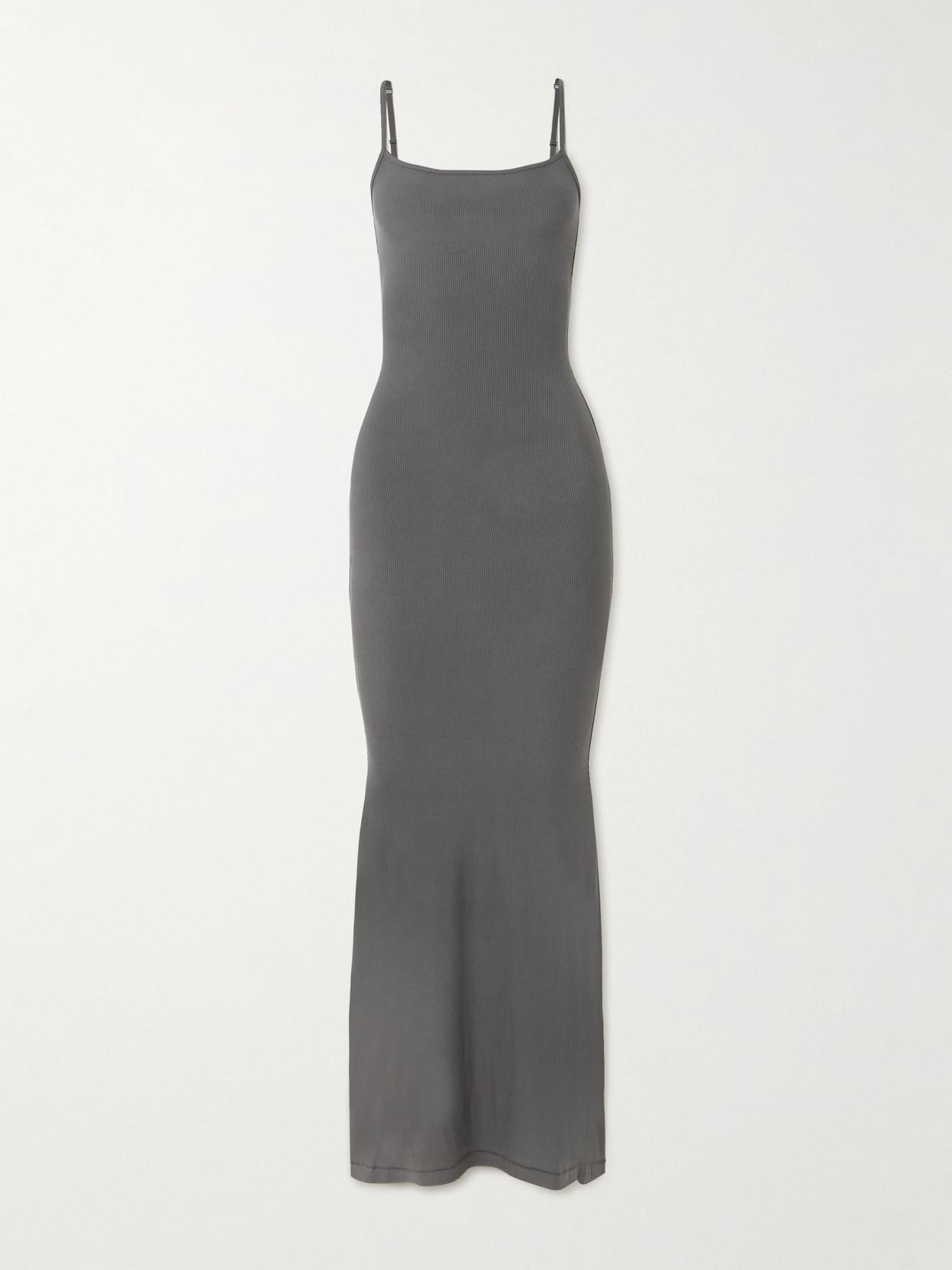 skims grey dress Soft Lounge Long Sleeve An effortless mini dress that looks as good as it feels. Women's SKIMS Dresses | Nordstrom
