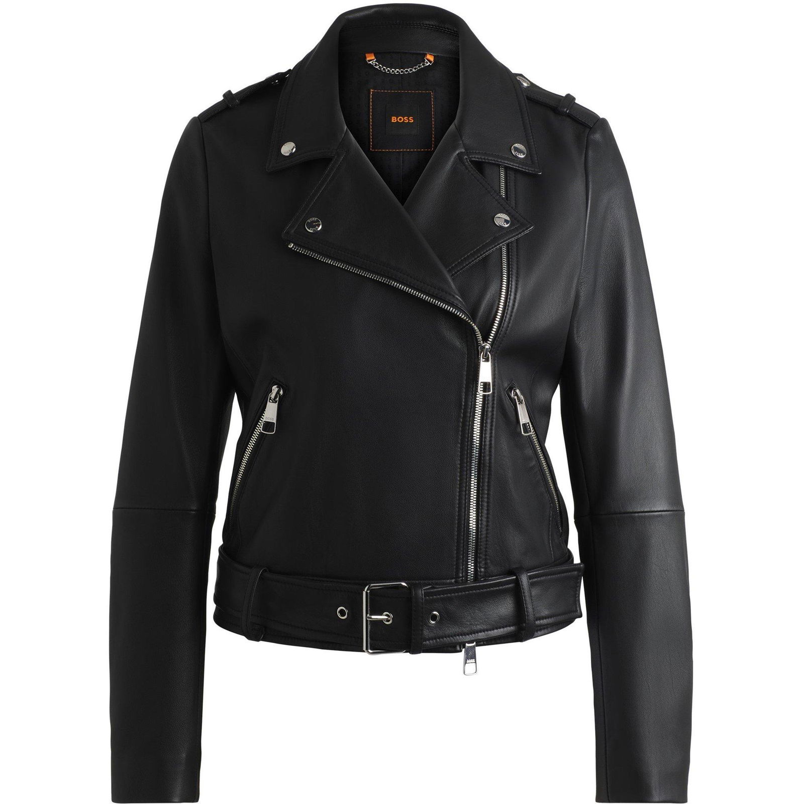 BOSS Sameli Leather Jacket | endource