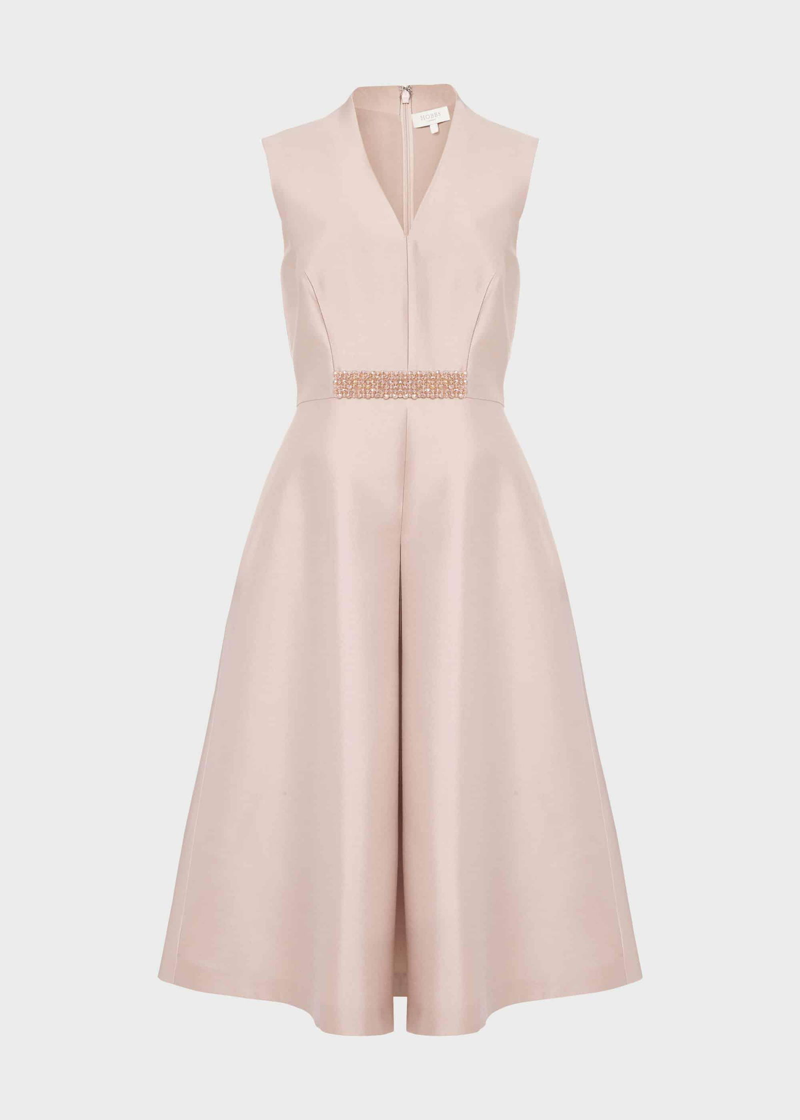 HOBBS Alberta Silk Wool Beaded Dress | endource