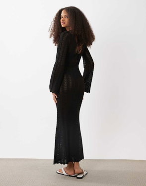 MANGO Pleated Knitted Dress | endource