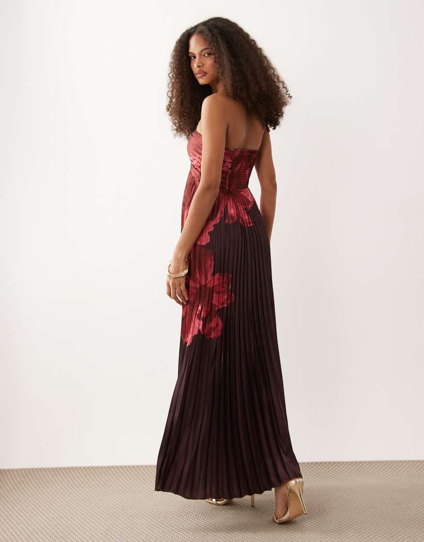 abercrombie and fitch floral maxi dress Women's The A&F Julia Slip Cutout Maxi Dress | Women's Clearance