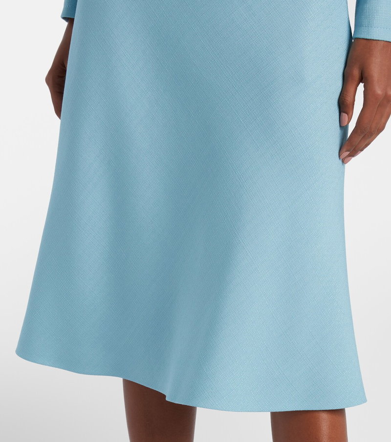 Light blue, textured midi dress