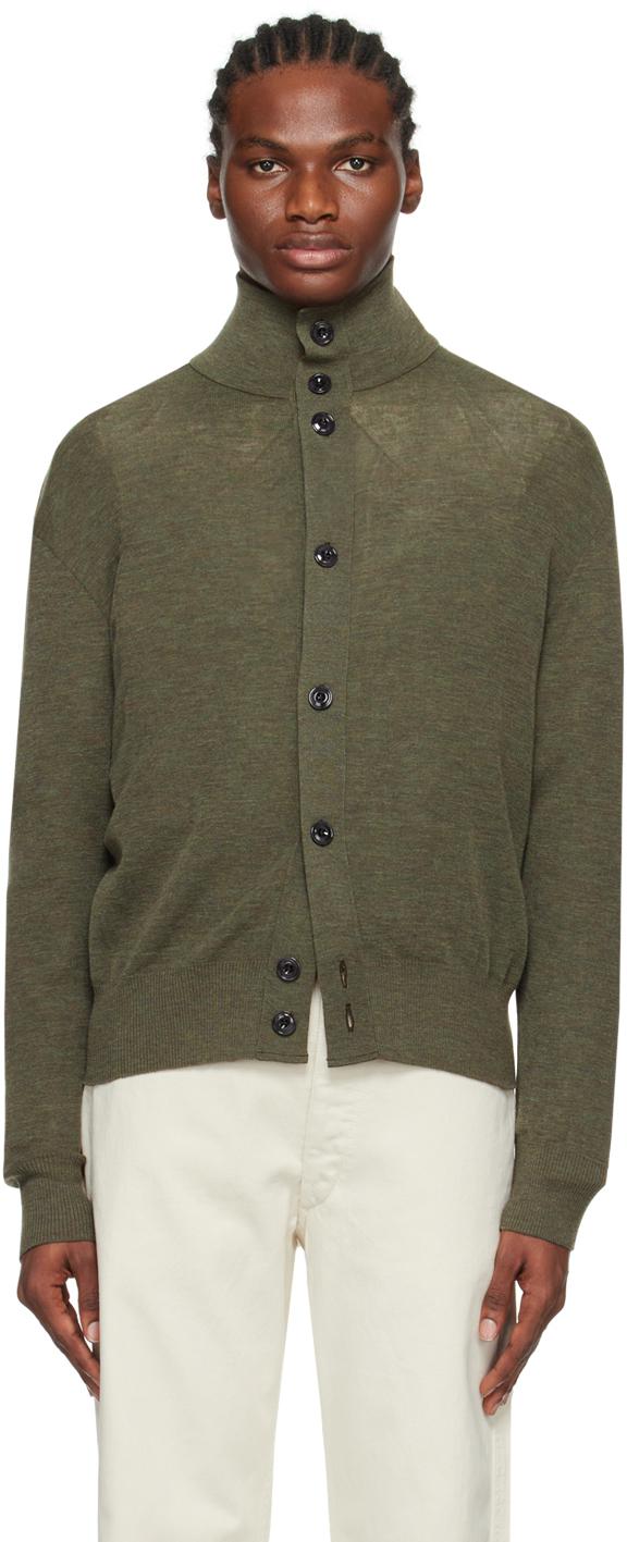 LEMAIRE Convertible Collar Cardigan | endource
