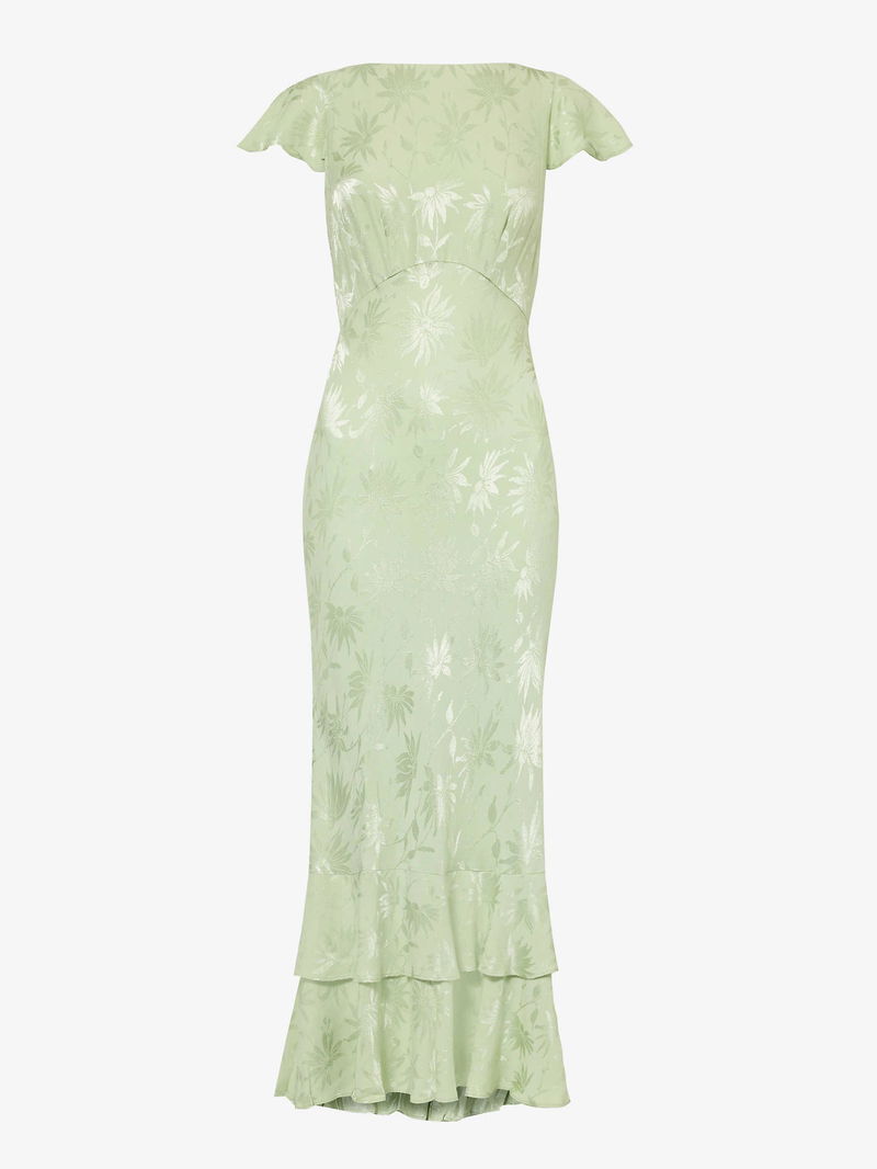 chinese dress ladies Ordinia Gown in Blue Ibiza Night Teal