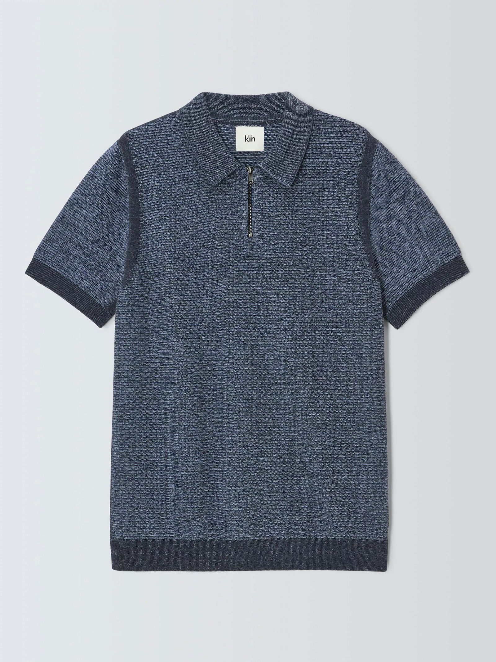 VISCOSE KNIT POLO JUMPER