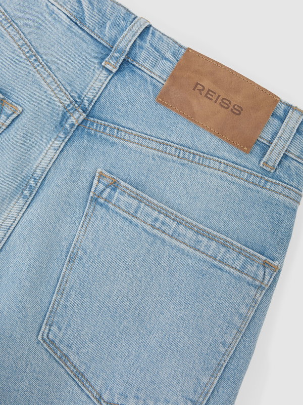 REISS Petite Slim Straight-Leg Jeans In Light Blue | endource