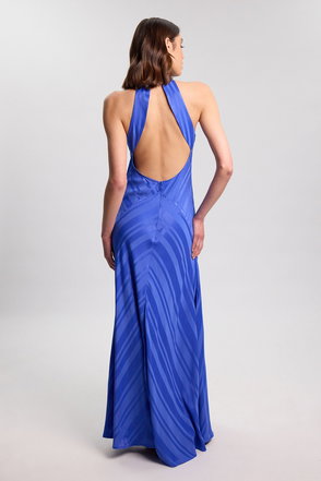 KAREN MILLEN Petite Ponte and Georgette Pleated Maxi Dress | endource