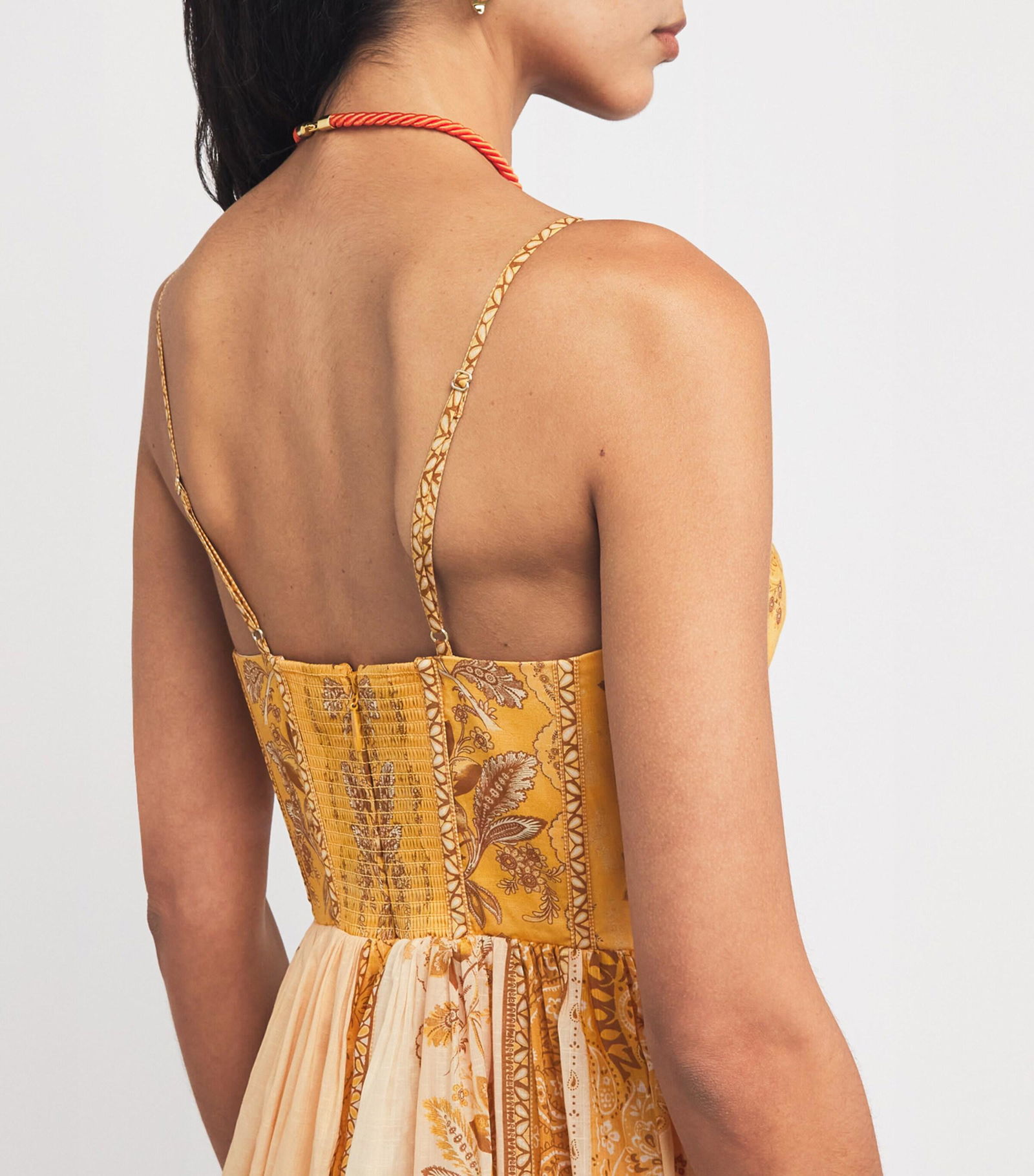 zimmermann lucky corset dress Zimmermann, Lucky shirred cotton corset dress, Women, Yellow, US 10, Dresses