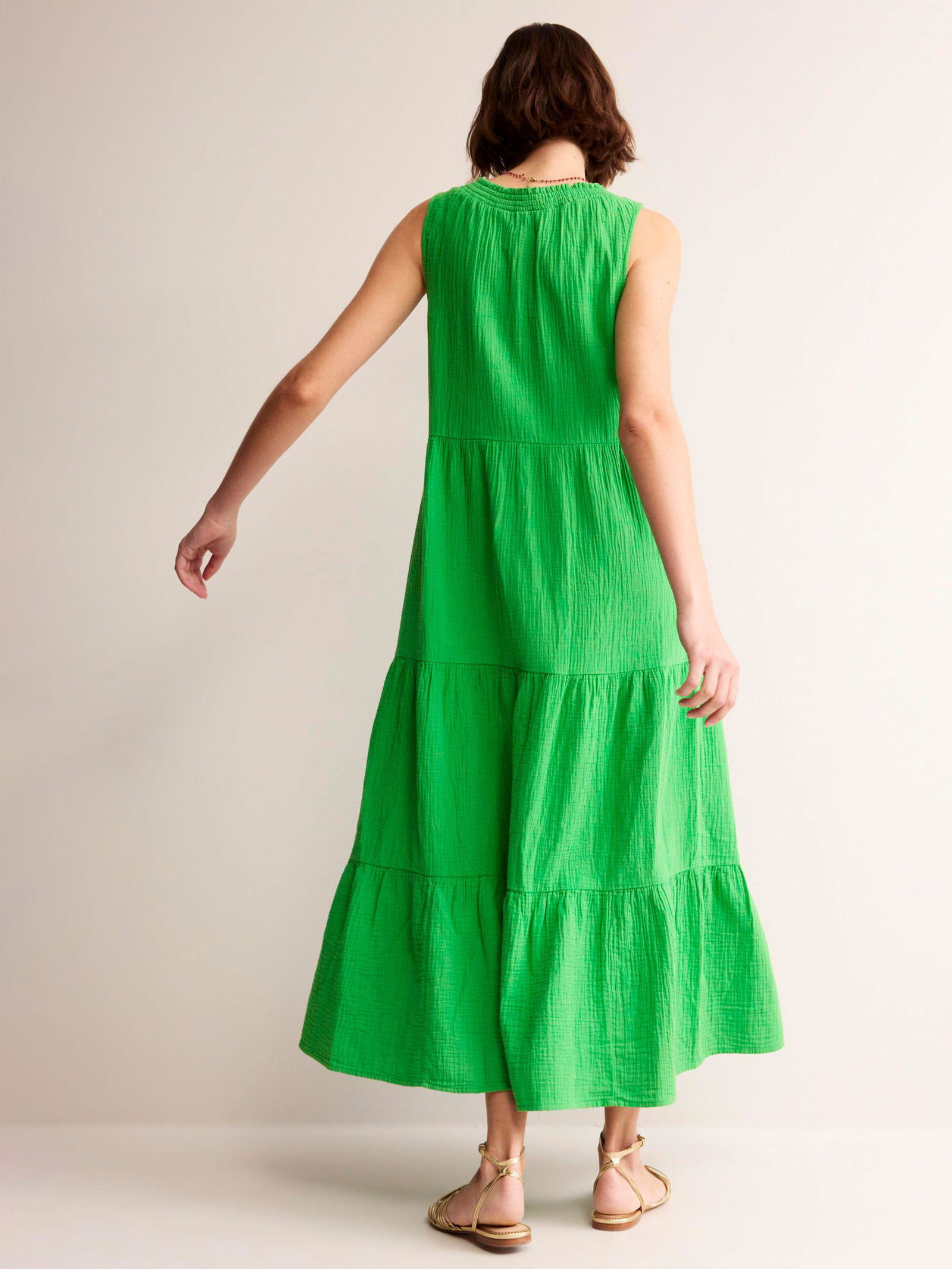 BODEN Double Cloth Tiered Maxi Dress | endource