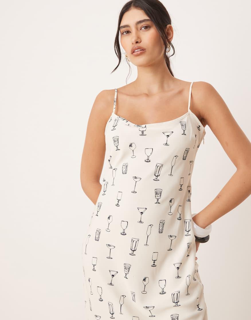 abercrombie lace cami dress Women's Lace-Trim Linen-Blend Mini Dress in White | Size XL