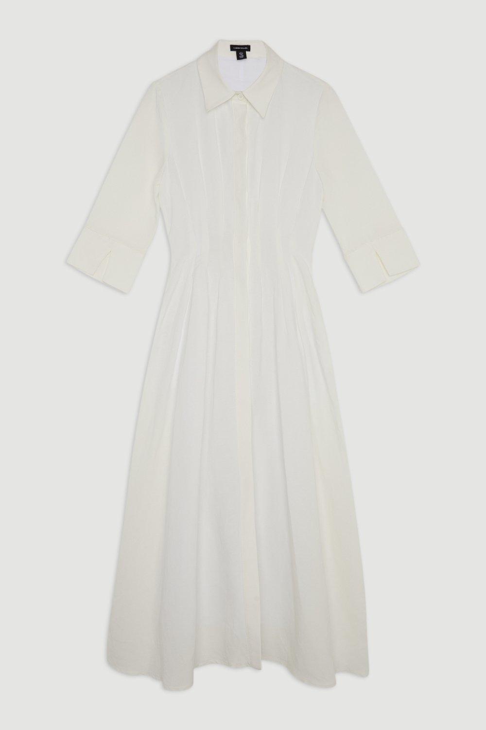 lydia millen soft tailored pleat panel midi shirt dress 13TH FEBRUARY 2023