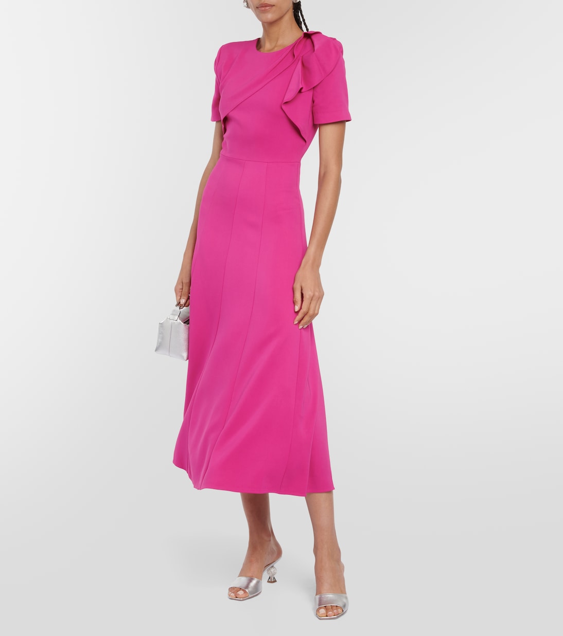 roland mouret asymmetrical midi dress Roland Mouret Asymmetric Midi Dress