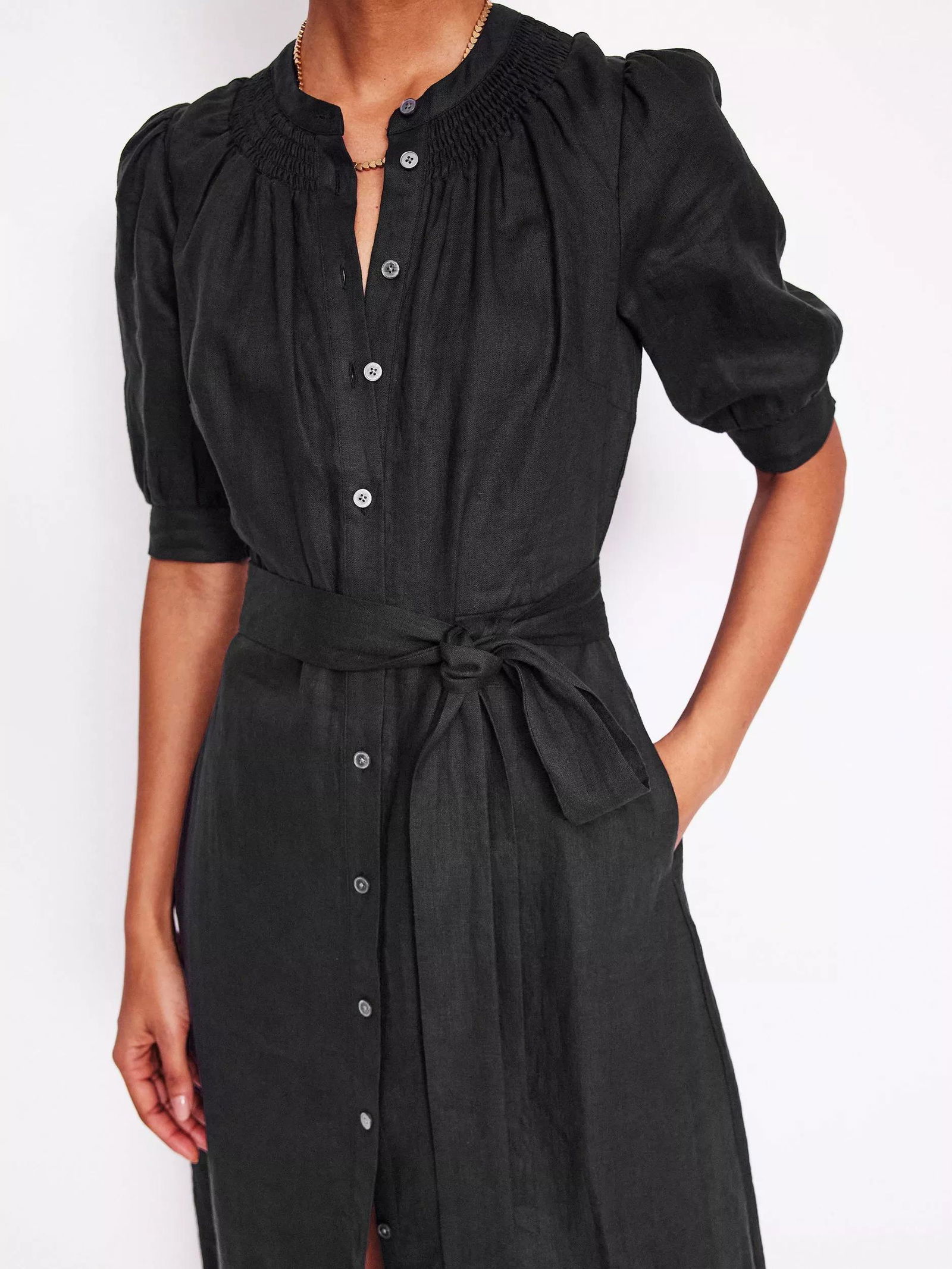 boden ada midi dress Buy Boden Black Ada 100% Linen Midi Dress from Next USA