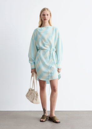 & OTHER STORIES Fitted Gingham Midi Dress | endource
