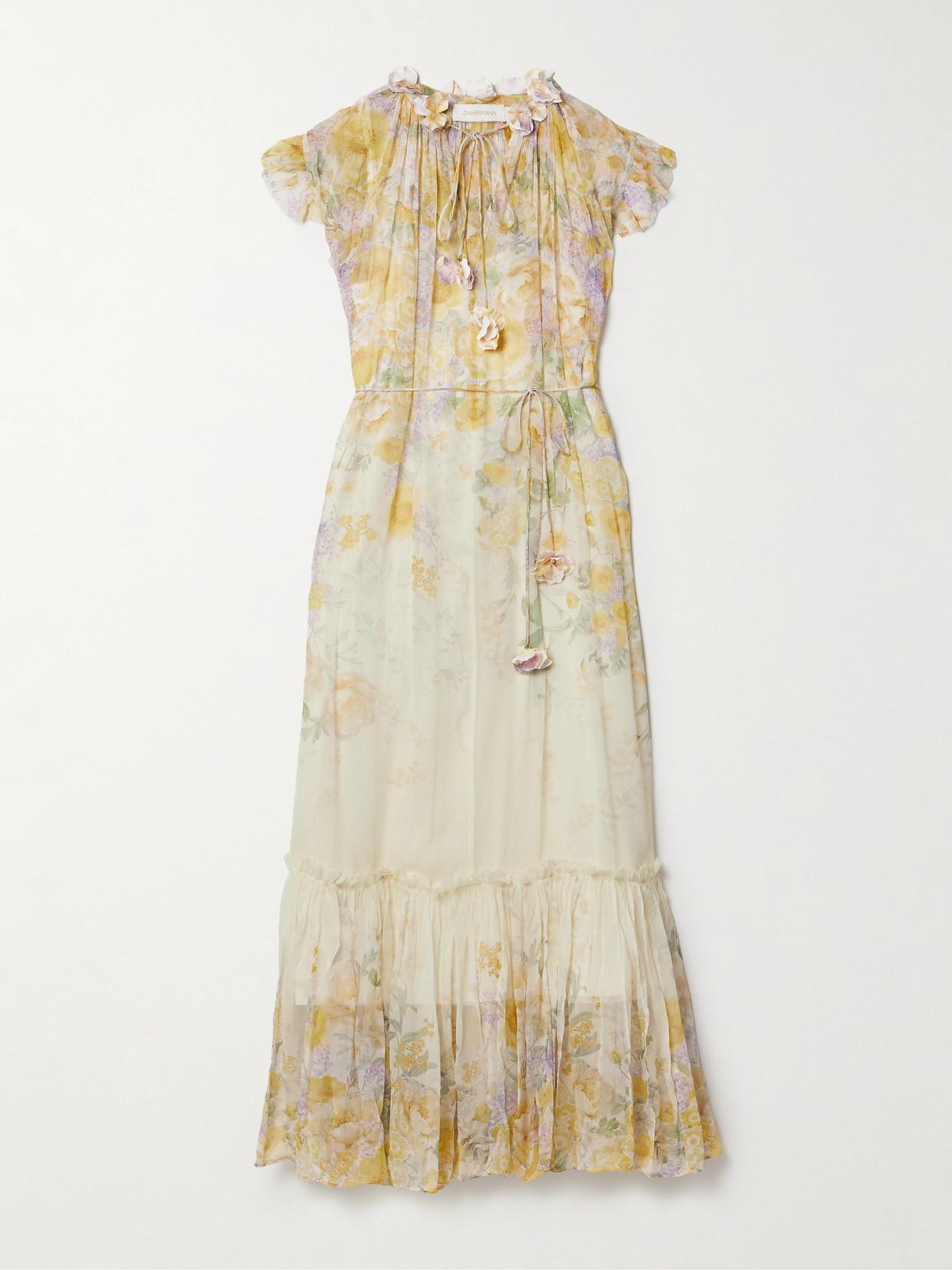knee length dresses for ladies NATURA FLORAL MIDI DRESS  TDWexclusives