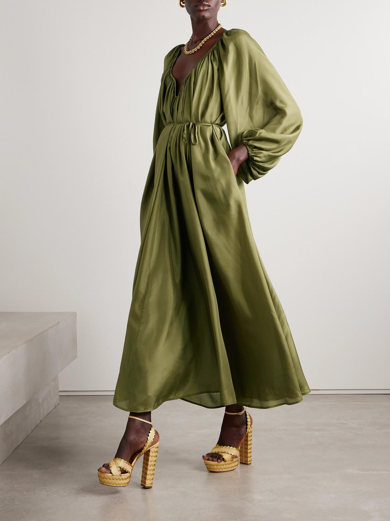 zimmermann acacia midi shirt dress Zimmermann Acacia belted linen shirt dress Zimmermann