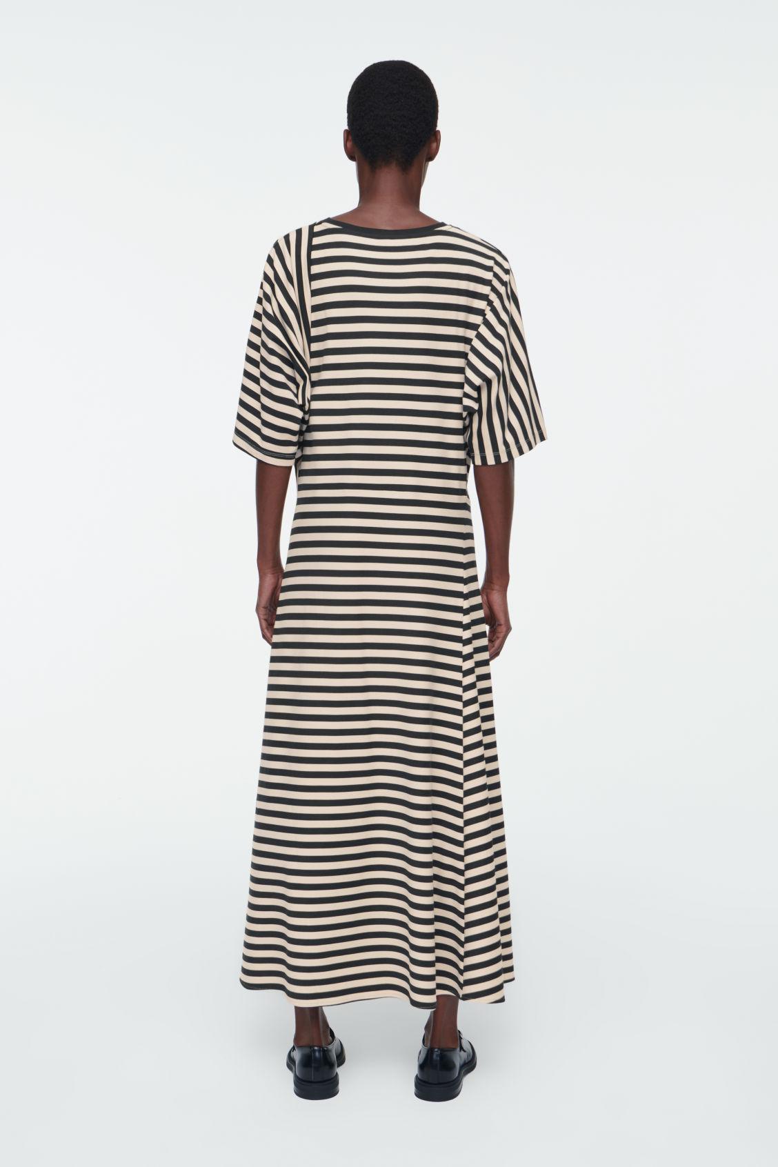 COS Striped Jersey Midi Dress | endource